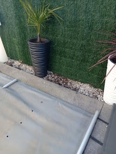 nabbi Hoher Kunststoff-Pflanzkübel DPSP400 39 cm - weiß Kunden-Foto 4