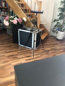 Behr Dreibein-Rutenhalter mit EVA-Schaum Auflage Rutenablage Rod Pod Feederfischen Kunden-Foto 1