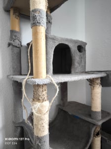Feandrea XXL Kratzbaum, 199 cm, mehrstufig, mit Sisalstämmen, beige Kunden-Foto 53