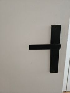 Schwarz Türbeschlag CUBE BB-Langschildgarnitur für Zimmertüren Türbeschlag; Türgriff; Türklinke Kunden-Foto 8