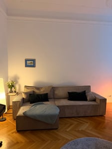 VENASI Ecksofa mit Schlaffunktion Hugo XL, Grün Cordstoff Kunden-Foto 4