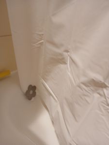 Tenda da doccia MSV Romana 180 x 200 cm bianco Foto del cliente 2
