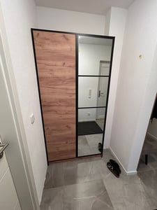 KIER FURNITURE Kleiderschrank Spiegel 53x205cm Garderobenschrank - Craft Eiche Kunden-Foto 2