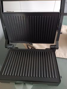 OZAVO Kontaktgrill,Elektrogrill Tischgrill,Panini & Sandwich Maker, doppelte Grillplatten,  1000 W, antihaftbeschichtet Kunden-Foto 3
