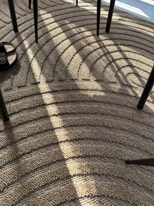 TT Home In-& Outdoor Teppich Wohnzimmer Wetterfest Balkon Boho Blattmotiv 3D Fransen Größe 120x160 cm Kunden-Foto 1