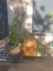 CASARIA® Gartenbox mit Rollen, Akazienholz FSC®-Zertifiziert 350L Kunden-Foto 1