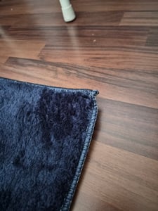 Moderner Wohnzimmer Teppich Kurzflor Waschbar Weich Felloptik Anti-Rutsch Grösse 240x340 cm Kunden-Foto 4