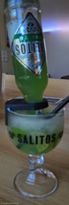 Salitos Salrita Glas 0,6 l - Cocktail Longdrink Aperitif - inkl. Clip aus Echtglas Kunden-Foto 1