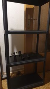 KIS Kunststoffregal "PLUS", 60/4 Schwarz Kunden-Foto 1