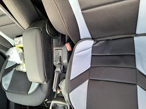 [pro.tec] Mittelarmlehne Passgenau für Opel Astra H in den Baujahren 2004 - 2010 - Armauflage mit Staufach - gepolstert - schwarz Kunst-Leder mit weissen Nähten Kunden-Foto 1