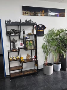 Libreria Tribesigns, libreria industriale a 7 livelli, altezza 180 cm Libreria Etagere, libreria in legno, scaffale a giorno con struttura in metallo Foto del cliente 2