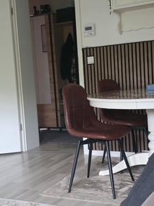 Esszimmerstühle drehbar 4er Set, Drehstuhl Küchenstuhl Polsterstuhl, Ergonomisches Design Kunden-Foto 1
