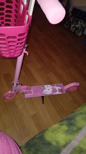Trottinette Caroma Cityroller, Trottinette réglable en hauteur avec roulements à billes ABEC 7 et roues en polyuréthane 120mm, capacité de charge 50kg, rose Photo du client 1