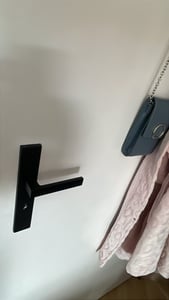 Schwarz Türbeschlag CUBE BB-Langschildgarnitur für Zimmertüren Türbeschlag; Türgriff; Türklinke Kunden-Foto 7