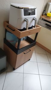 Barschrank Minibar Rollwagen Hausbar Schrank Küchenwagen Barwagen "Hydra II" Kunden-Foto 2
