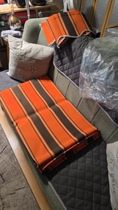 Leudus Markisenstoff mit Volant für 6x3,5m Markisen Markisenersatzstoff Markisentuch Sonnenschutz fertig genäht (5,83x3,5m SPD089) Kunden-Foto 4
