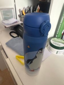 AWAVE® La scuola degli animali magici Bottiglia per bere 380 ml in acciaio inox rosso bacca, Rabbat Foto del cliente 1