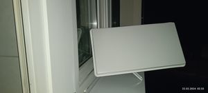 Selfsat H30D4+ 4 TV Teilnehmer SAT Flachantenne FLAT + profi Fensterdurchführung + Kabel FULL HD 4K Kunden-Foto 5