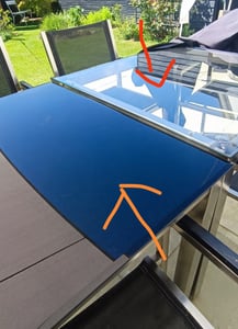 vidaXL: Tablero de mesa de vidrio templado, cuadrado, 700x700 mm Foto del cliente 1