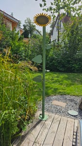 Gartendusche Sonnenblume "Flowershower" Höhe ca. 217 cm, *exklusives Design* Kunden-Foto 1
