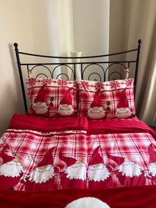 4 teilig Flausch Bettwäsche 135x200 cm Wichtel Weihnachten Winter Thermofleece Kunden-Foto 1