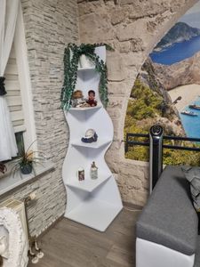 Scaffale angolare Tribesigns, 178 cm, scaffale portaoggetti, libreria, supporto per piante, 5 livelli, per casa, ufficio, soggiorno, camera da letto, balcone, verde chiaro Foto del cliente 5