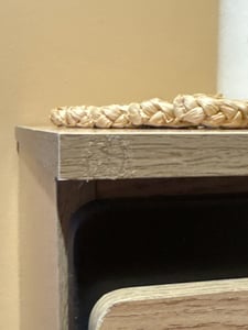 Armario de zapatos moderno Merax con puertas redondeadas geométricas, estante para zapatos con espacio de almacenamiento de varios niveles, mueble auxiliar para el pasillo con patas de madera, color Foto del cliente 1
