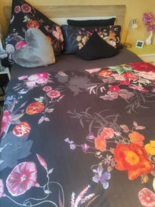 2er Set Kissenbezug Kissenhülle Kopfkissenbezug 40x80 cm schwarz Uni Microfaser Kunden-Foto 1