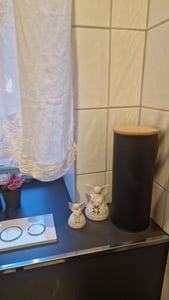 VON STEINEICH® Klopapier Aufbewahrung [3Rollen] für Badezimmer & Gäste WC - Toilettenpapier Aufbewahrung - Klorollenaufbewahrung aus Metall in schwarz Kunden-Foto 1