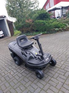 HOME DELUXE - Benzin Aufsitzrasenmäher - Reaper Schwarz - Motor Leistung 4,5 kW (6,5 PS) - 150 Liter Auffangkorb - 61 cm Schnittbreite und höhenverstellbar - Inkl. kompl. Zubehör Kunden-Foto 1