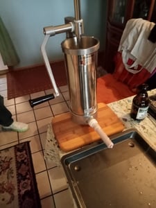 Schweindärme 28/30mm | 15 Meter | Schweinedarm Wurst Naturdarm Würstchen Därme zur Wurstherstellung Natürliche Schweinedärme - Kaliber 28/30 mm, 15 m Kunden-Foto 4