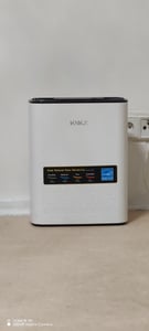 KNKA Pro Luftreiniger Allergiker mit HEPA Luftfilter gegen von Staub Pollen und Tierhaaren entfernen, CADR 270m³/h für 70㎡ Raucherzimmer, PM2.5 LED-Anzeige Air Purifier 24dB, Weiß Kunden-Foto 1