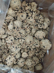 Futterbauer Meisenknödel 200 Stück ohne Netz, Hochwertige Meisenknödel für Wildvögel, ca. 90 g je Knödel, mit Vitaminen & Fetten Kunden-Foto 9