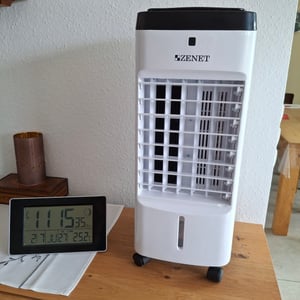 Mobile Klimaanlage ohne Abluftschlauch. Zenet Zet-483 - Leistungsstarker Luftkühler Kunden-Foto 5