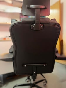 Gaming-Stuhl mit Ventilator, Bürostuhl, Luftkühler und Kühlung – Belüfteter Kühlsitz, mit Liegefunktion,  sanfte Vibrationsmassage, Schwarz Kunden-Foto 45
