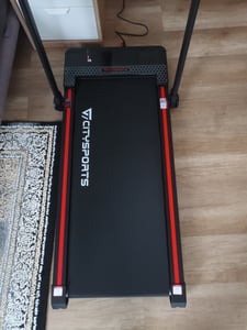 CITYSPORTS Laufband Elektrisch Leises Laufband Jogging-Laufmaschine 1-12km/h LCD Display Lauftraining für Profi und Einsteiger Kunden-Foto 2