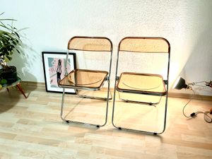 lot de 2 chaises pliantes Fauteuil Lounge Chaise visiteur PET Couleur transparente Photo du client 1