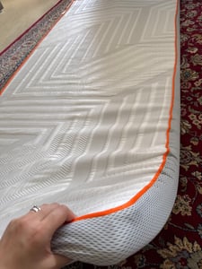 Topper 90x200x7.5cm Matratzentopper Gel-Memory-Schaum 7-Zonen-Kaltschaum H3&H4 Matratzenauflage Für Boxspringbett,Schlafsofa atmungsaktiv Anti-Rutsch Kunden-Foto 2