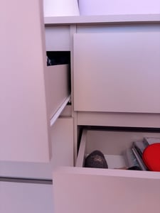 Kommode MAJA S4 90 cm Weiß Matt Sideboard Highboard Kunden-Foto 6