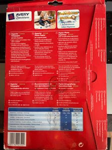 AVERY ZWECKFORM Fotopapier "Superior Inkjet" 2572-50 665998 4004182410196 Foto del cliente 2