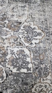 Tapiso Teppich VALLEY Modern Kurzflor Hellgrau Wohnzimmer 200 x 300 cm Kunden-Foto 2