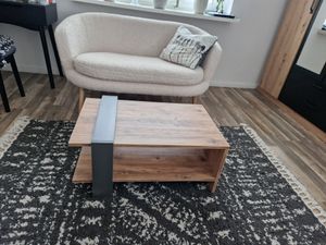 Skye Decor, Ova, Couchtische, Eiche, Melamin-Spanplatte, 80 x 35 x 55 cm Kunden-Foto 1