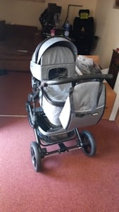 Daliya® BAMBIMO 3in1 Kinderwagen mit i-Size Babyschale, Gummi-Rädern & Aluminiumrahmen, Travel-System mit 2in1-Babywanne/Sportsitz, Kombi-Kinderwagen Kunden-Foto 9