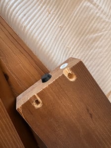 120 cm Esstisch Massivholz, runder Küchentisch, Landhausstil für 4 Personen, rustikaler Tisch mit stabilem Gestell Esszimmer, warme Eichenoberfläche Kunden-Foto 4