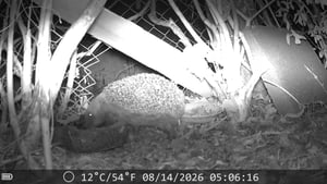 4K 60MP WiFi Wildkamera mit App, IP66 wasserdichte Nachtsichtkamera, Jagdkamera mit Bewegungsmelder, Tierüberwachungskamera inkl. 32GB Speicherkarte Kunden-Foto 1