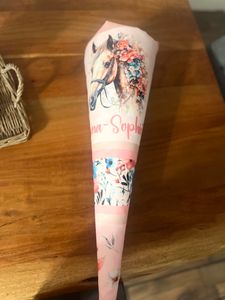 Ferocity, Schultüte mit Namen, 70 cm, Zuckertüte zur Einschulung, für Mädchen – Owl [149] Kunden-Foto 1