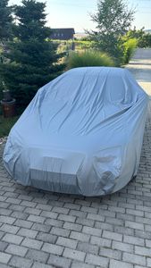 Dunlop plachta na auto XL univerzální 534 x 178 x 120 cm s elastickou stahovací šňůrkou a kroužky Voděodolná pro vnitřní i venkovní použití šedá Fotografie od zákazníka č. 5