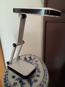 Schreibtischlampe LED Designer SMD Faltbare Tischlampe Schreibtischleuchte 5W Einstellbarer Lichtintensität Dimmbare Lampe Bürolampe Weiß Retoo Kunden-Foto 9