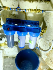 CHM HmbH 3- Stufen Vorfilter System 3/4 Zoll IG Wasserfilter Hauswasseranlage Brunnen Kunden-Foto 1
