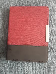 kwmobile Hülle kompatibel mit Tolino Vision 1 / 2 / 3 / 4 HD - Canvas eReader Schutzhülle Cover Case - Dunkelrot Schwarz Kunden-Foto 1